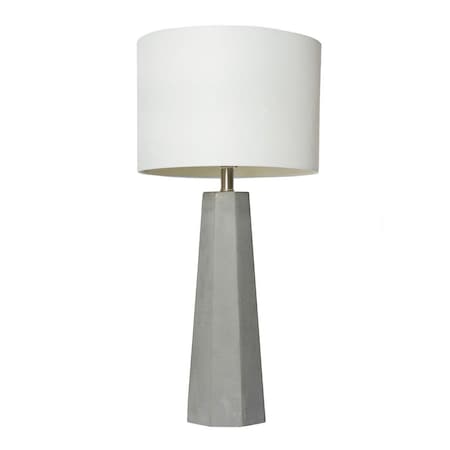 Star Brite Concrete Table Lamp with Fabric Shade ST1682760